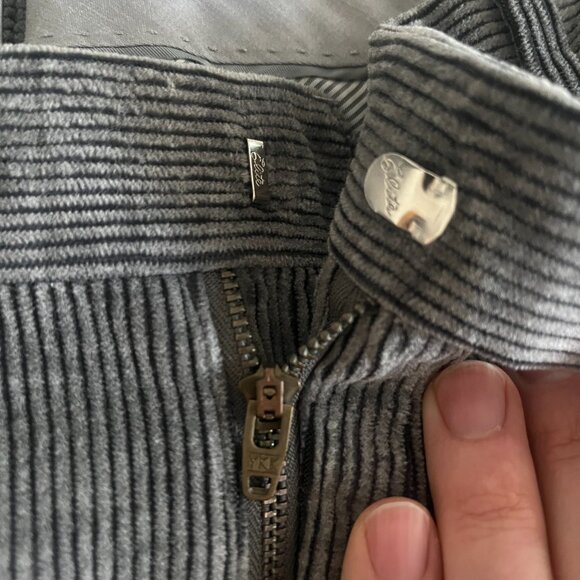 American Trench Gray Corduroy Pleated pants - Picture 6 of 8